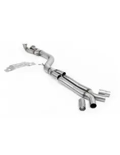 BMW M2 S58 G87 Milltek Sport GPF/OPF Partikelfilter Ersättnings rör "Singel pipe" 102mm Non-Resonated med X-pipe till original O