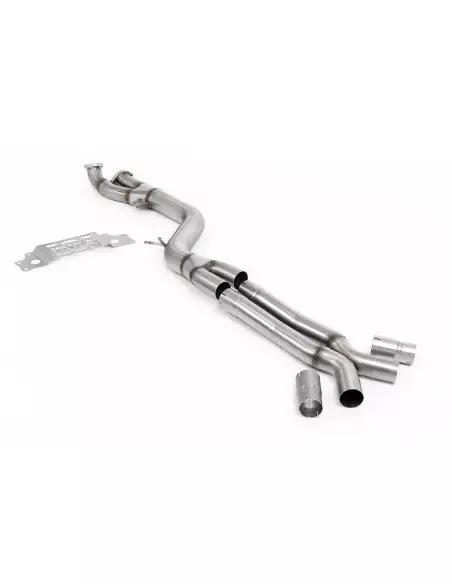 BMW M2 S58 G87 Milltek Sport GPF/OPF Partikelfilter Ersättnings rör "Singel pipe" 102mm Non-Resonated med X-pipe till original O