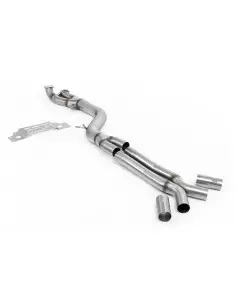 BMW M2 S58 G87 Milltek Sport GPF/OPF Partikelfilter Ersättnings rör "Singel pipe" 102mm Non-Resonated med X-pipe till Milltek Sp