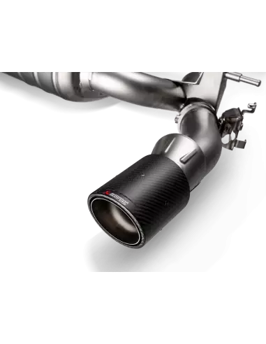 BMW 340i B58 F30 / F31 (för OPF bilar) Akrapovic Slip-On System i Titan med Kolfiber utblås