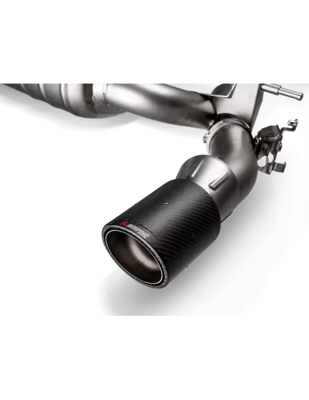 BMW 340i B58 F30 / F31 (för OPF bilar) Akrapovic Slip-On System i Titan med Kolfiber utblås