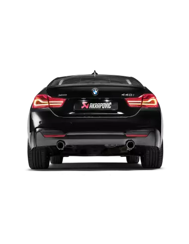 BMW 340i B58 F30 / F31 (för OPF bilar) Akrapovic Slip-On System i Titan med Kolfiber utblås