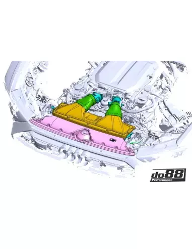 Audi RS6 4,0TFSi V8 C8 DO88 Insugssystem kolfiber med BMC sportluftfilter (utan Air Straighteners)