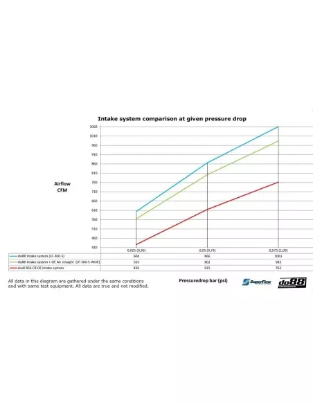 Audi RS6 4,0TFSi V8 C8 DO88 Insugssystem kolfiber med BMC sportluftfilter med Air Straighteners för OEM turbo (Ø54mm)