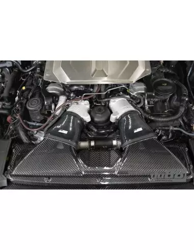 Audi RS6 4,0TFSi V8 C8 DO88 Insugssystem kolfiber med BMC sportluftfilter med Air Straighteners för OEM turbo (Ø54mm)