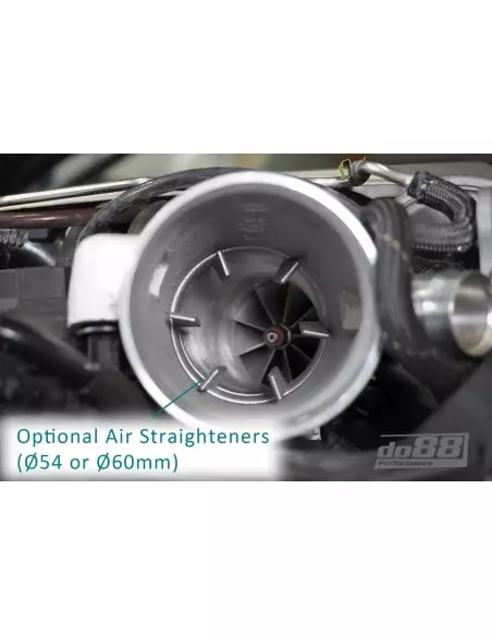 Audi RS6 4,0TFSi V8 C8 DO88 Insugssystem kolfiber med BMC sportluftfilter med Air Straighteners för OEM turbo (Ø54mm)