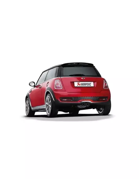 Mini Cooper S / JCW Akrapovic Evolution System i Rostfritt med Kolfiber utblås