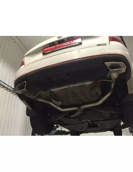 Skoda Octavia 2,0TDi RS (2WD) Milltek Sport Cat-Back Non-Resonated avgassystem med dubla utblås