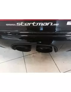 Porsche 987 Boxster 3,4 S Milltek Sport Cat-Back system utan bakre katalysatorer 2x svarta Special utblås