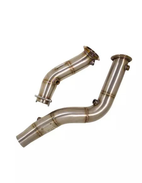 BMW M4 F82 S55 Evolution Racewerks downpipes utan katalysatorer