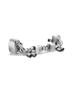Porsche 991 Carrera Akrapovic Slip-on i Titan med Titan utblås 2
